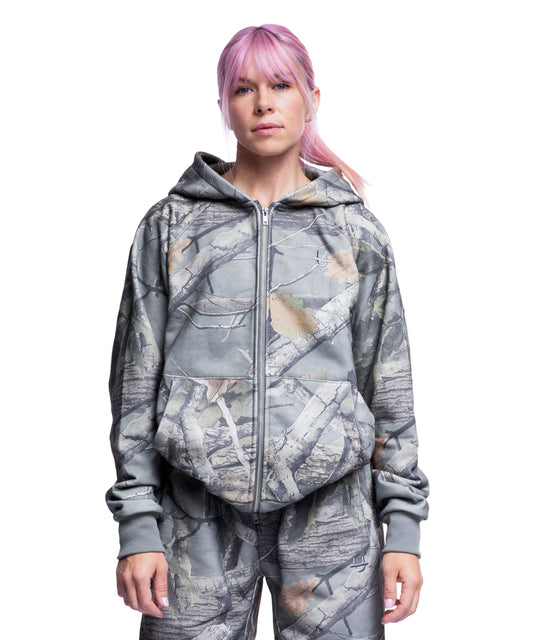 Double Zip Hoodie Camo