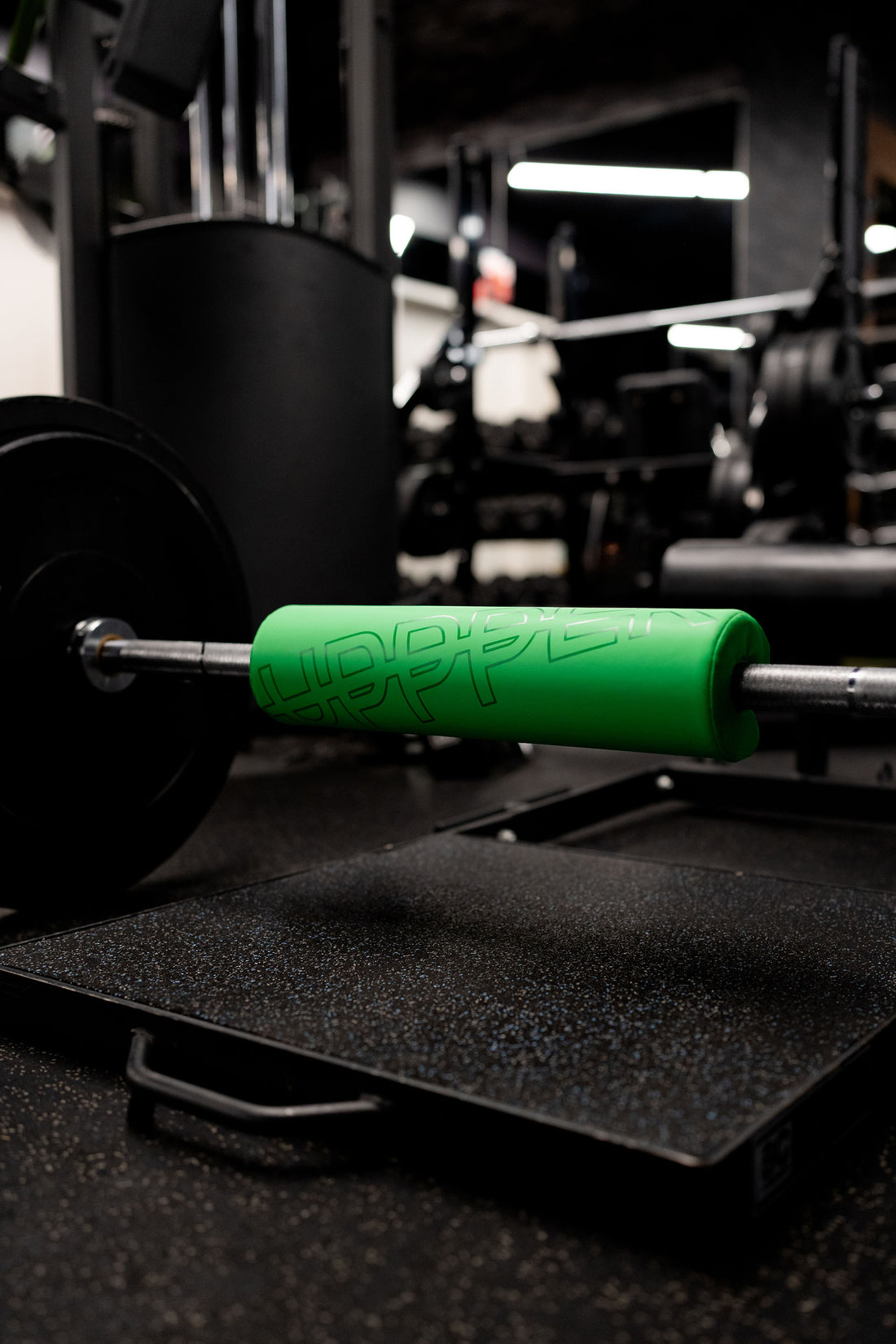 uppper barbell pad neon green