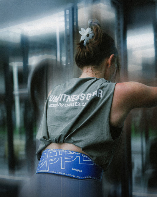 woman resting during work out