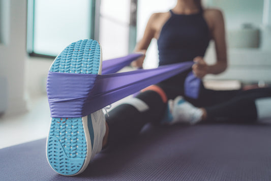 stretching with resistance bands